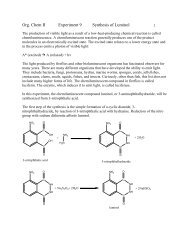 Org. Chem II Experiment 9 Synthesis of Luminol - OChemOnline