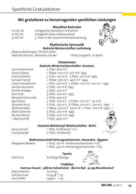 4-2010 - Sport und Schwimmclub Karlsruhe eV