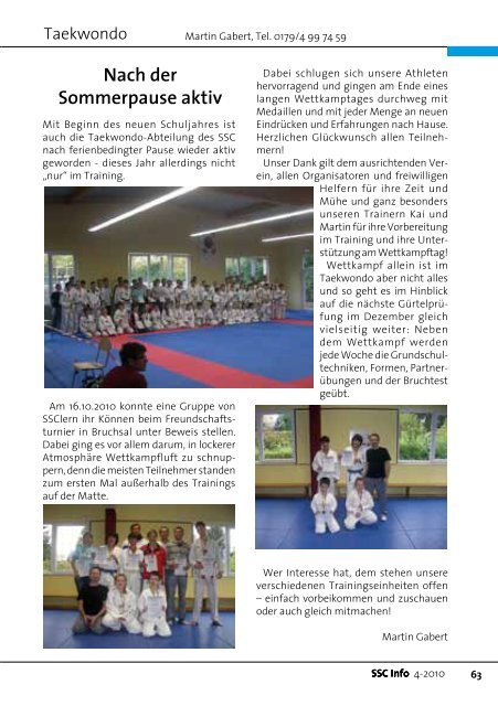 4-2010 - Sport und Schwimmclub Karlsruhe eV