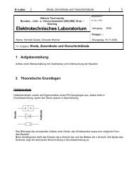 Diode, Zenerdiode und Vierschichtdiode