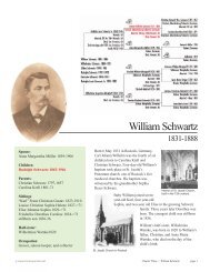William Schwartz - Schwartz Family History