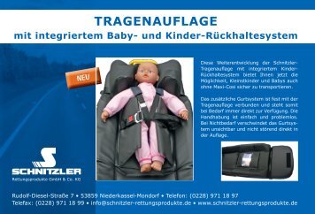 integriertes Baby - Schnitzler Rettungsprodukte GmbH & Co. KG