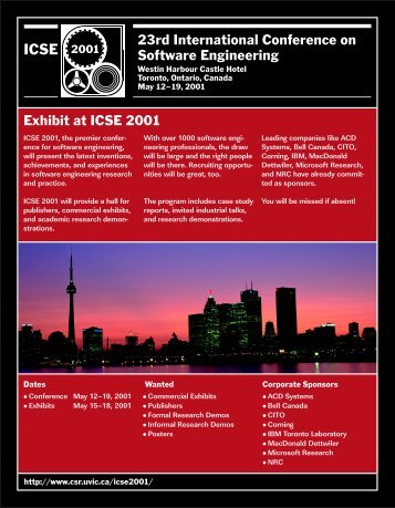 Call for Exhibits Brochure and Form - International Conference on ...