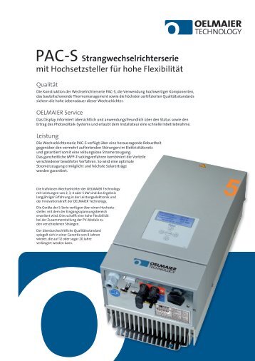 PAC-S Datenblatt - AEET Energy Group GmbH