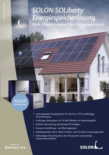 SOLON SOLiberty Energiespeicherlösung. - Photovoltaik-hornig.de