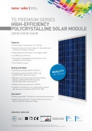 TS PREMIUM SERIES HIGH-EFFICIENCY ... - tsmc solar