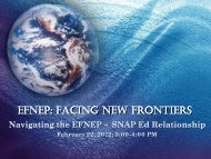Navigating the EFNEP SNAP-Ed Relationship
