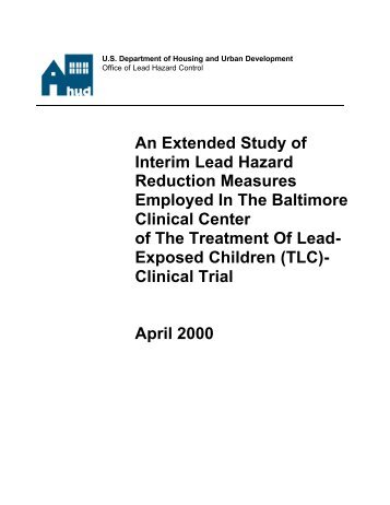 An Extended Study of Interim Lead Hazard Reduction ... - NMIC