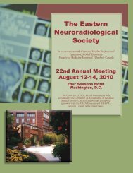 The Eastern Neuroradiological Society - ENRS