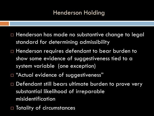 State v. Henderson and the New Model Jury Charges - New Jersey ...