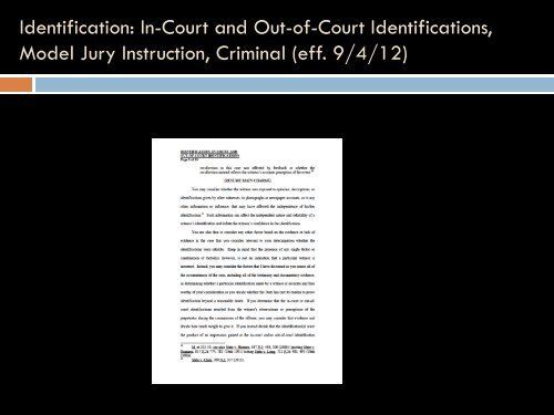 State v. Henderson and the New Model Jury Charges - New Jersey ...