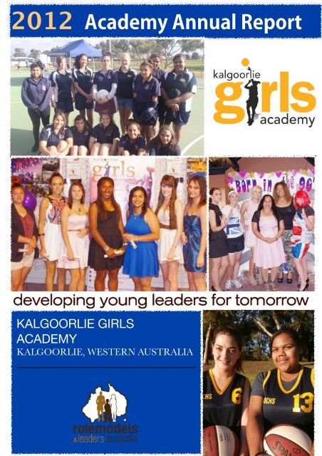 KGA Annual Report Dec 2012 - Kalgoorlie Girls Academy