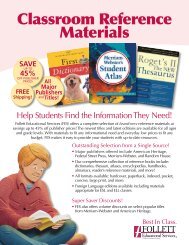 Classroom Reference Materials - Follett Educational Services