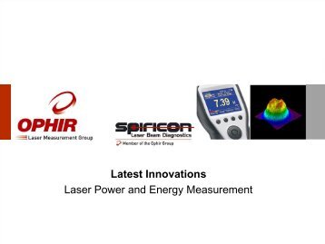 Latest Innovations Laser Power and Energy Measurement