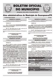 Boletim Oficial 744 - Prefeitura de Guarapuava