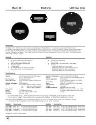 Model 33 46 Electronic LCD Hour Meter