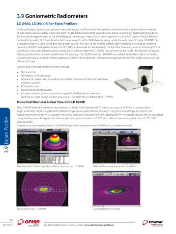 3.9 Goniometric Radiometers