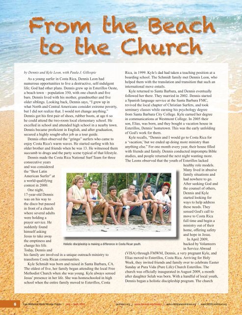 From the Beach to the Church - Free Methodist Church