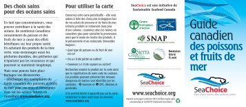 Guide Canadien des Poissons et Fruits de Mer - David Suzuki ...