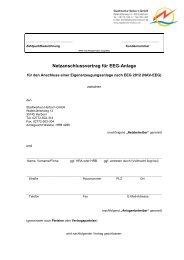 Netzanschlussvertrag EEG - Stadtwerke Herborn GmbH