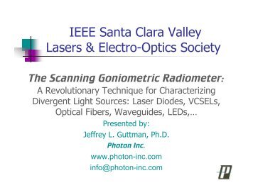 The Scanning Goniometric Radiometer