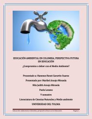 Educación Ambiental en Colombia perspectiva futura en Educación.