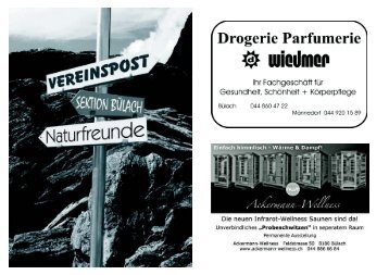 Januar/Februar 2011 - Naturfreunde Sektion BÃ¼lach