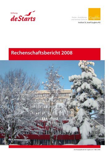Rechenschaftsbericht 2008 - Guglera