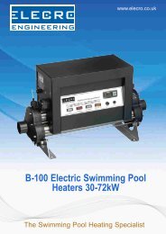 B-100 Heater Brochure - PoolStore UK Ltd.