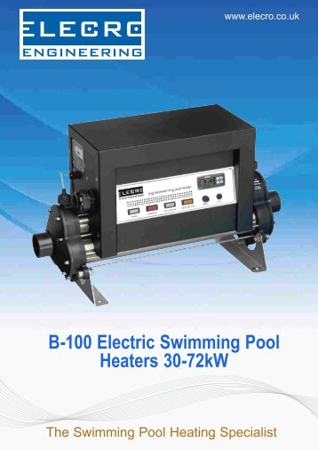 B-100 Heater Brochure - PoolStore UK Ltd.