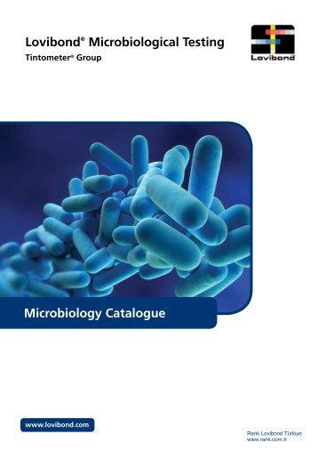 LovibondÂ® Microbiological Testing Microbiology Catalogue