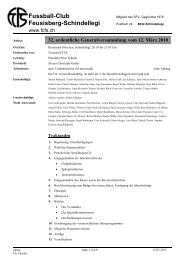 GV Protokoll 2010 (pdf) - FC Feusisberg-Schindellegi