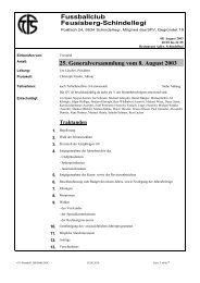 GV Protokoll 2003 (pdf) - FC Feusisberg-Schindellegi