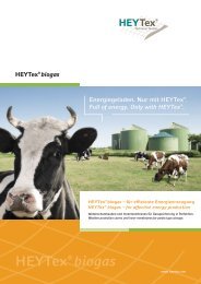 HEYTexÂ® biogas