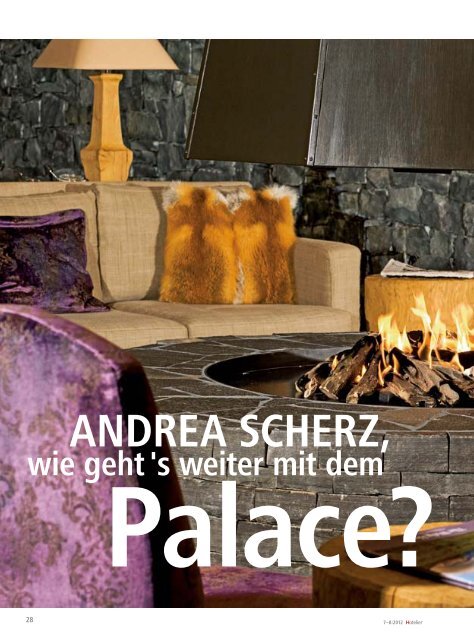 ANDREA SCHERZ, - hoteljournal.ch