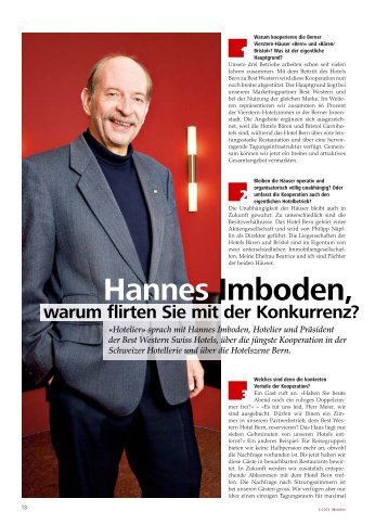 Hannes Imboden, Imboden, - hoteljournal.ch