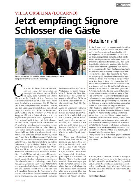 14 szene schweiz - hoteljournal.ch