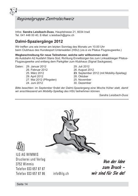 Hier finden Sie die Revue 4-2011 (2,1 MB) - Dalmatiner.ch