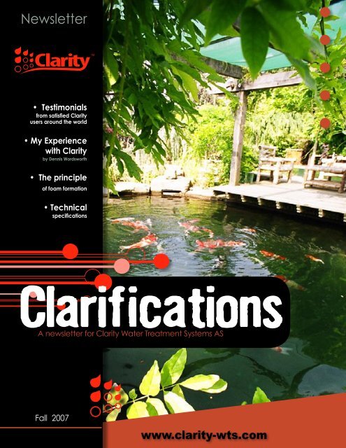 Download Clarity Brochure - Koi Water Garden Ltd
