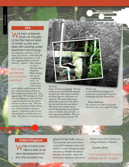 Download Clarity Brochure - Koi Water Garden Ltd