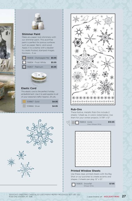 Holiday Mini Catalog - Stampin' Up!