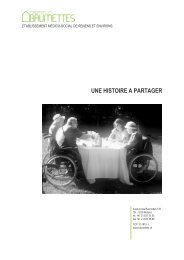 une histoire a partager - Fondation les Baumettes