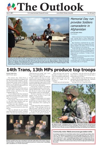 14th Trans, 13th MPs produce top troops - USAG Vicenza - U.S. Army