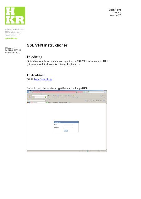Instruktion fÃƒÂ¶r anvÃƒÂ¤ndning av VPN (pdf, sv)