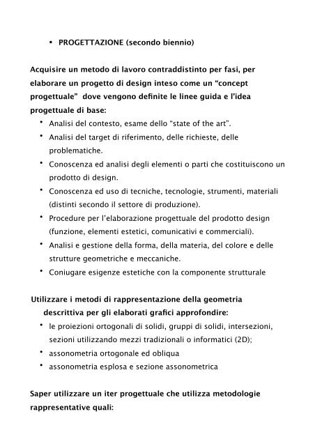 progettazione generale 2012-13 - Liceo Artistico Statale Catalano