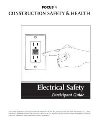 Electrical Safety Participant Guide CONSTRUCTION ... - OSHA