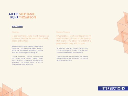 Intersections Exhibition Catalog (PDF) - Minneapolis College of Art ...