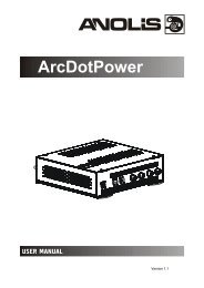 User manual Arc Dot Power - Anolis