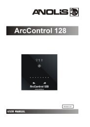 User manual Arc Control 128 - Anolis