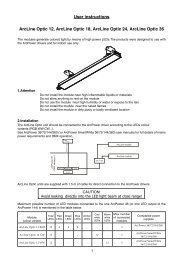 User manual ArcLine Optic 12 18 24 36 - Anolis